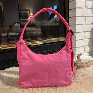 Baggu Mini Nylon Shoulder Bag in Azalea Pink